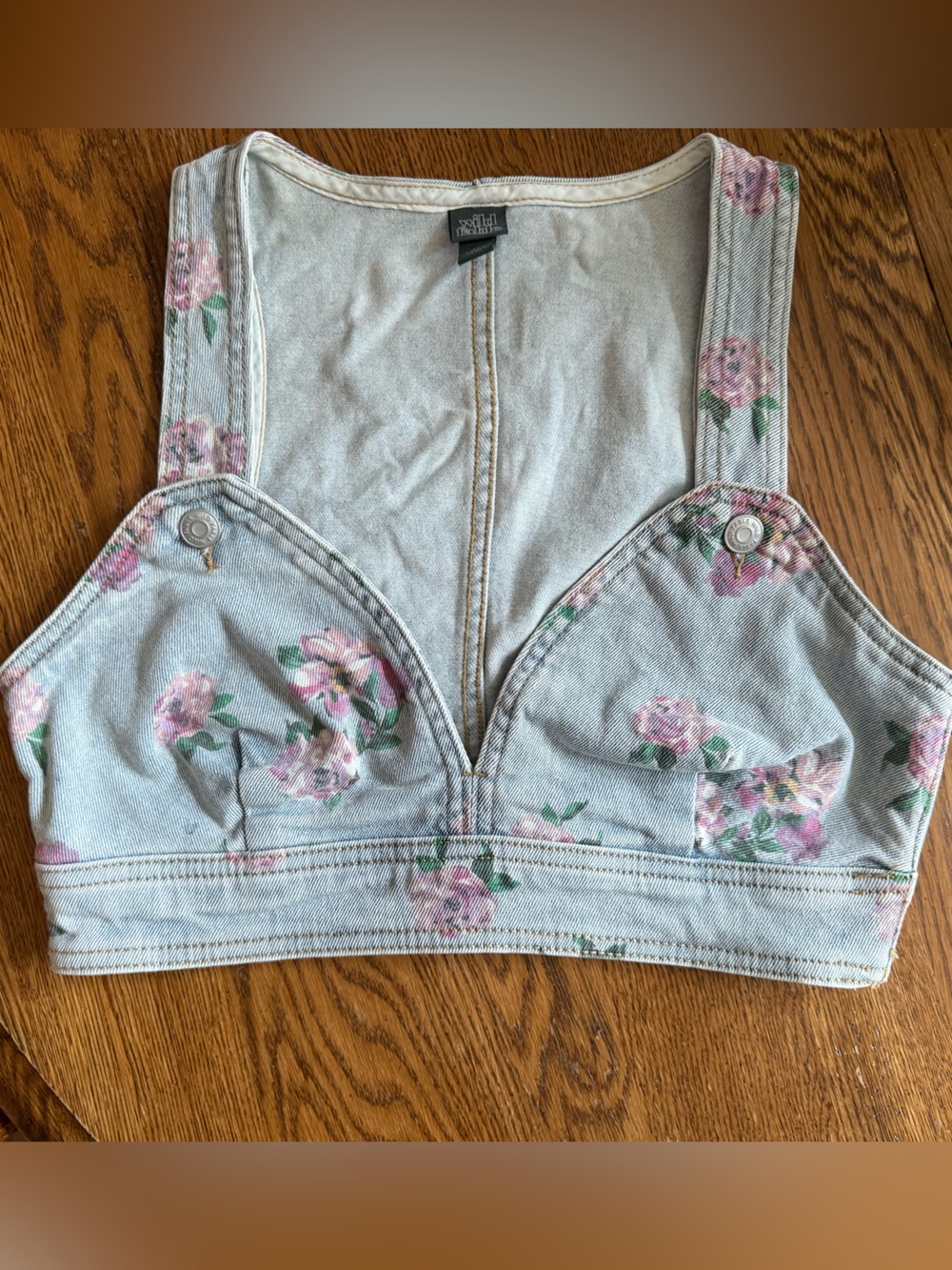Wild fable light blue denim top
